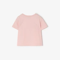 Knight Stamp Cotton T-shirt in Bouquet pink | Burberry® Official