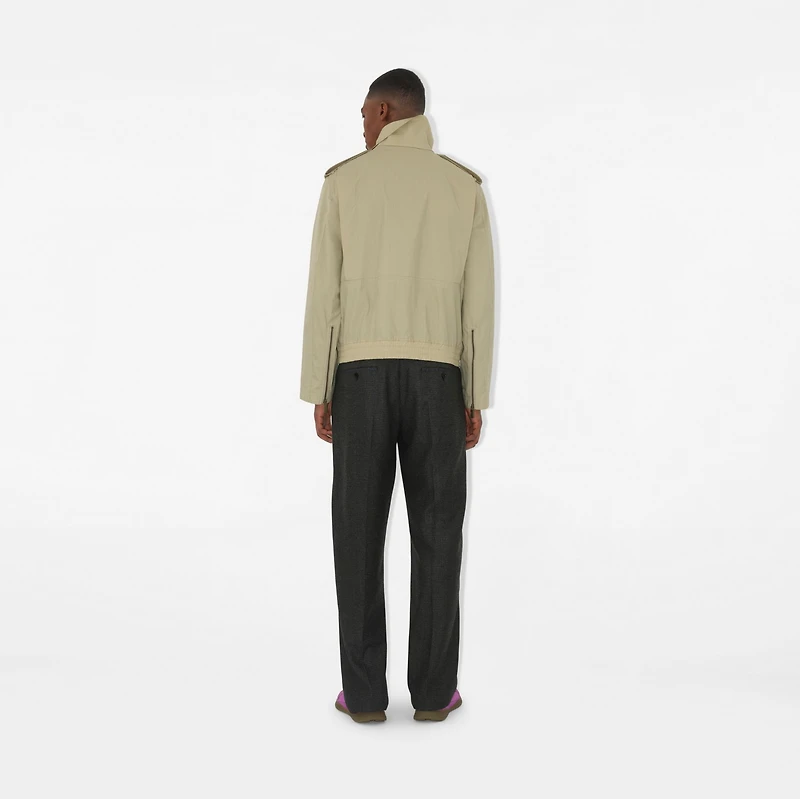 Cotton Nylon Jacket in Hunter beige - Men | Burberry® Official