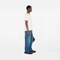 Loose Jeans in Mid blue - Men, Cotton | Burberry® Official