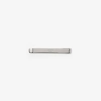 Engraved Check Tie Bar in Silver - Men | Burberry® Official