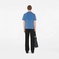 EKD Badge Cotton T-shirt in Pool - Men | Burberry® Official