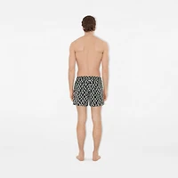 Knot Nylon Swim Shorts in Magnet - Men | Burberry® Official