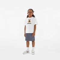 Thomas Bear Cotton T-shirt in White | Burberry® Official