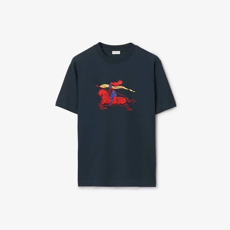 EKD Cotton T-shirt in Navy - Men | Burberry® Official