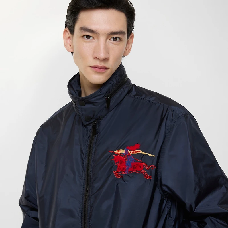EKD Nylon Jacket in Navy - Men | Burberry® Official