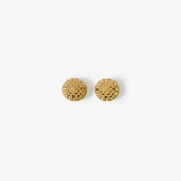 Check Granulation Sphere Earrings in Gold - Women | Burberry® Official