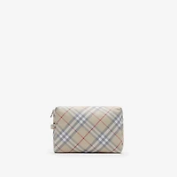 Check Baby Changing Pouch in Pale stone - Children | Burberry® Official