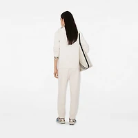 Cashmere Blend Zip Hoodie in Chalk - Women | Burberry® Official