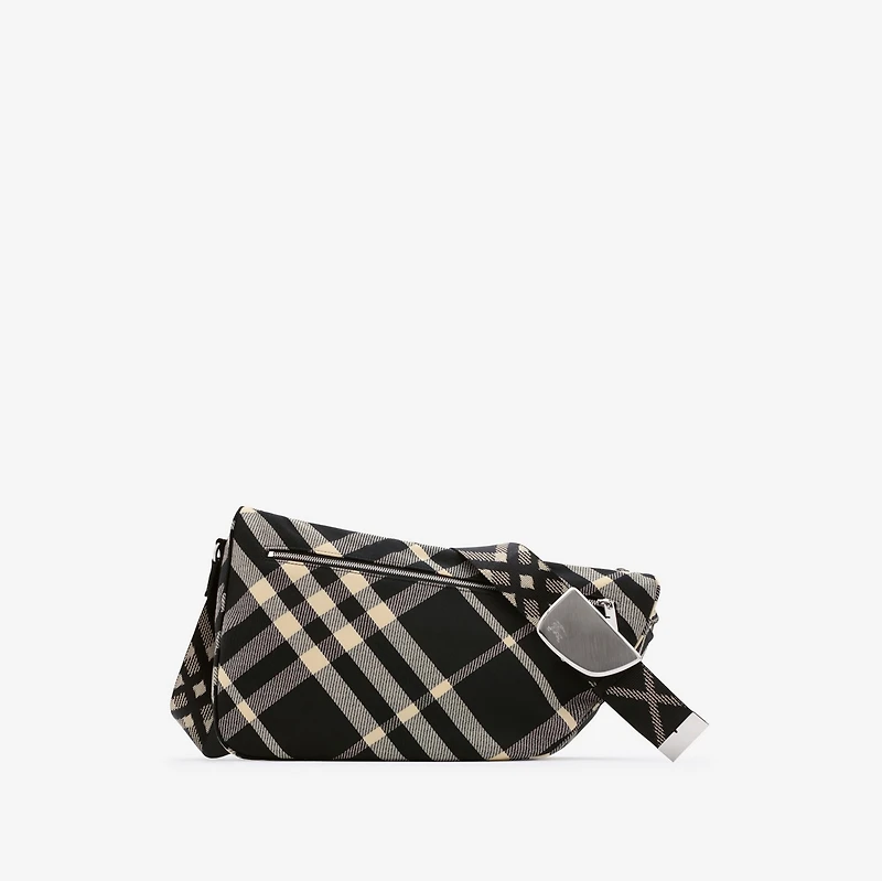 Large Shield Messenger Bag in Black - Men | Burberry® Official