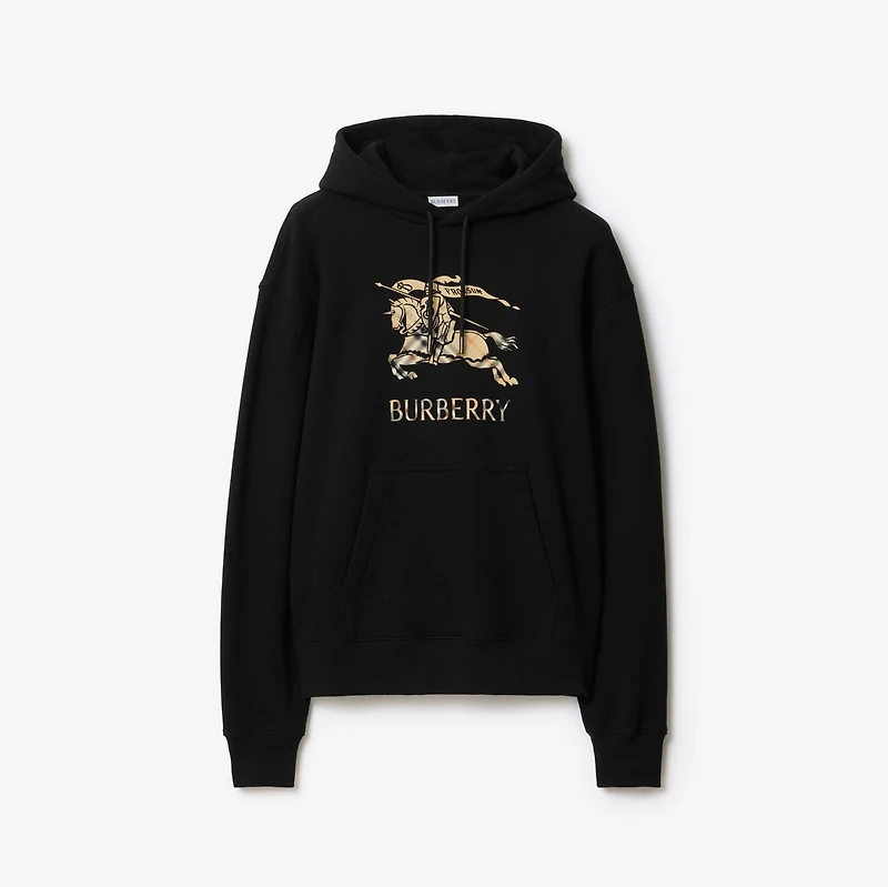 EKD Ombré Cotton Hoodie in Black - Men | Burberry® Official