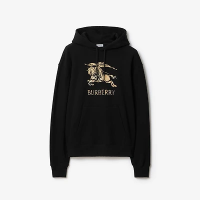 EKD Ombré Cotton Hoodie in Black - Men | Burberry® Official