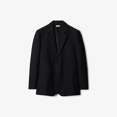 Wool Tailored Jacket in Black - Men | Burberry® Official