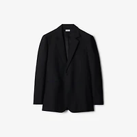 Wool Tailored Jacket in Black - Men | Burberry® Official