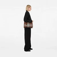 Medium Check Bowling Bag in Dark birch brown - Women | Burberry® Official