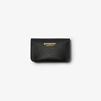 Leather Coin Case in Black - Women | Burberry® Official