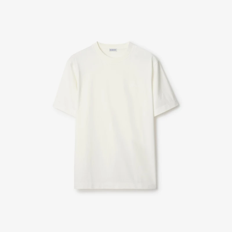 EKD Badge Cotton T-shirt in Chalk - Men | Burberry® Official