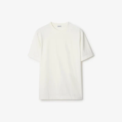 EKD Badge Cotton T-shirt in Chalk - Men | Burberry® Official