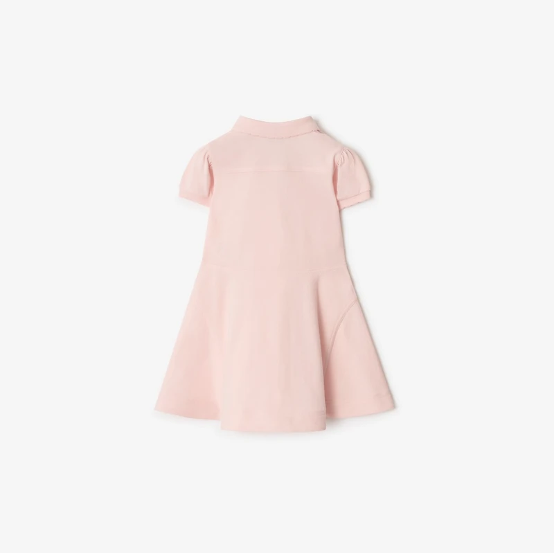 Cotton Polo Shirt Dress in Ice pink | Burberry® Official