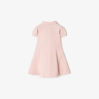 Cotton Polo Shirt Dress in Ice pink | Burberry® Official