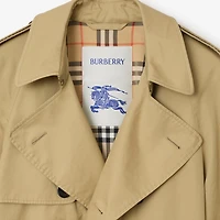 Mid-length Gabardine Trench Coat in Hamper beige - Men | Burberry® Official