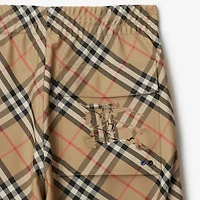 Check Twill Trousers in Sand - Men | Burberry® Official