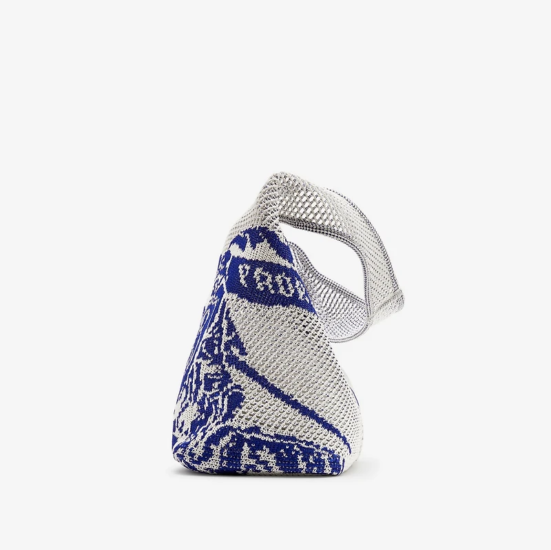 Large EKD Crochet Bag in White | Burberry® Official