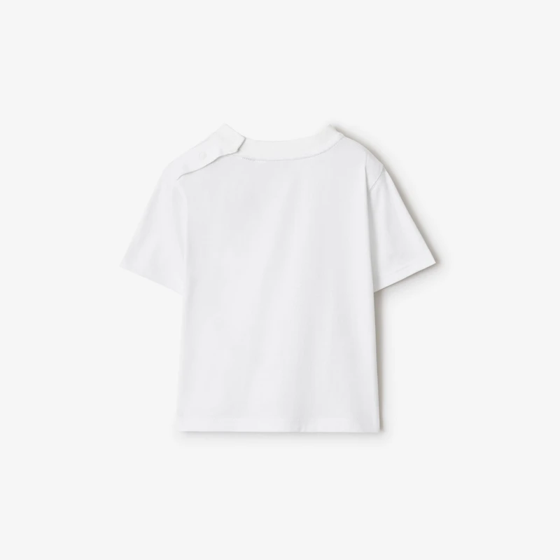 Ski Bear Cotton T-shirt in White | Burberry® Official
