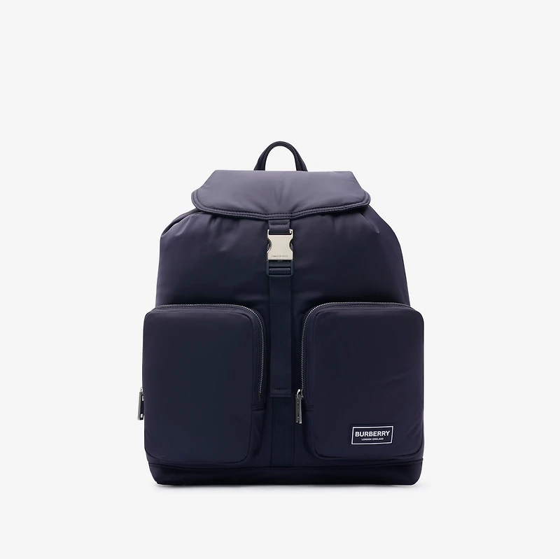 Medium Nylon Backpack in Navy - Men | Burberry® Official