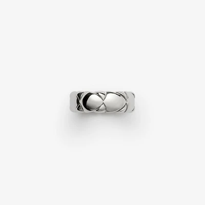 Shield Segment Ring in Silver - Women | Burberry® Official