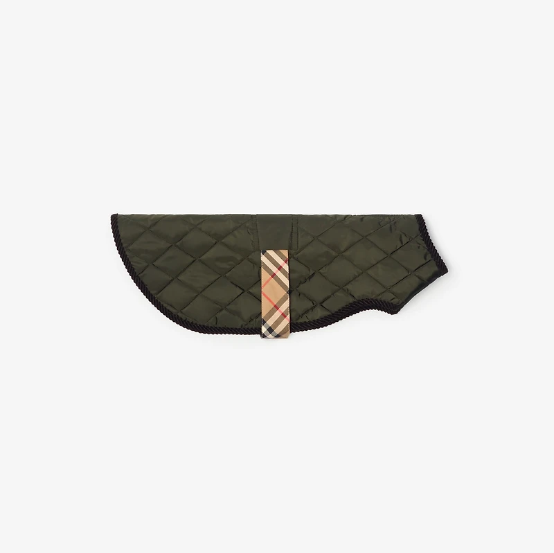 Quilted Nylon Dog Coat in Shale green | Burberry® Official