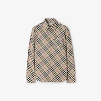 Regular Fit Check Cotton Shirt in Chipping - Women | Burberry® Official
