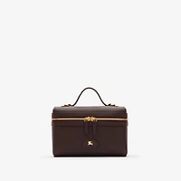 Bloomsbury Vanity Bag in Peat brown/sand beige - Women, Leather | Burberry® Official