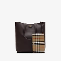 Reversible Bloomsbury North South Tote​ in Sand beige/peat brown - Men | Burberry® Official