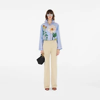 Highgrove Honeybee Silk Pyjama Shirt in Blue - Women | Burberry® Official