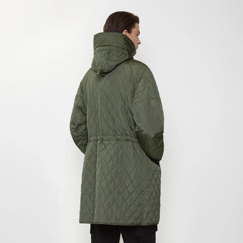 Reissued Quilted Nylon Parka in Khaki green - Men | Burberry® Official