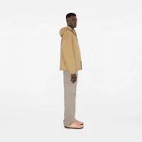 Nylon Cotton Hooded Jacket in Cracker - Men | Burberry® Official