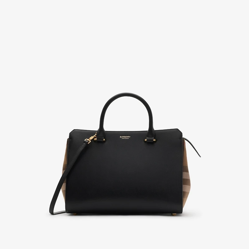 Small Tote Bag in Black - Women | Burberry® Official