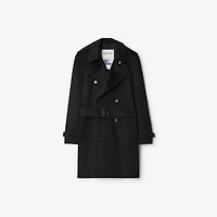 Mid-length Cashmere Trench Coat in Black - Men | Burberry® Official