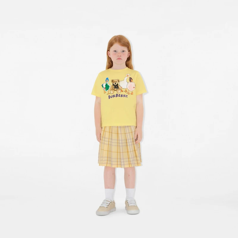 Thomas Bear and Friends Cotton T-shirt in Sherbet | Burberry® Official