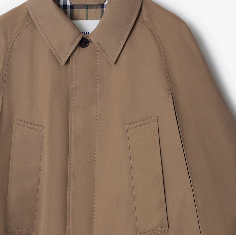 Cotton Blend Cape in Trail - Women, Tropical Gabardine | Burberry® Official