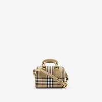 Mini Check Bowling Bag in Sand beige - Children | Burberry® Official