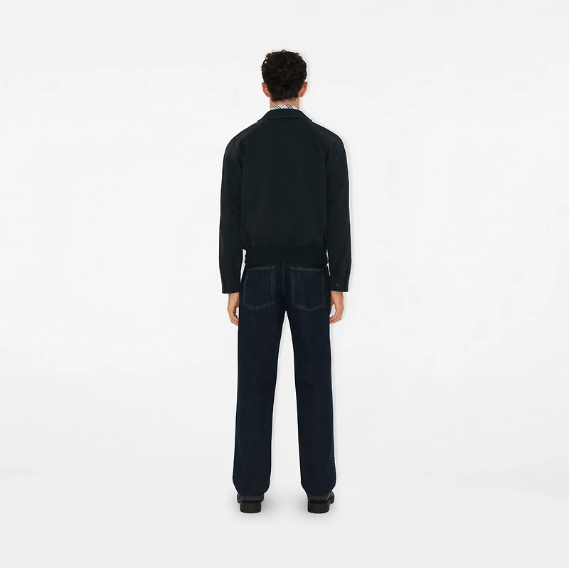 Cotton Harrington Jacket in Navy - Men | Burberry® Official