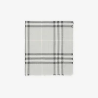 Wide Check Wool Scarf in Mitten | Burberry® Official