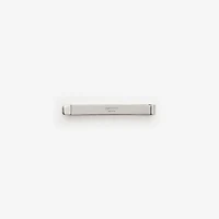 Enamel Check Tie Bar in Silver - Men | Burberry® Official
