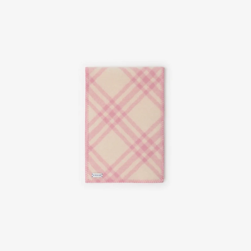 Check Wool Scarf in Sugar pink | Burberry® Official