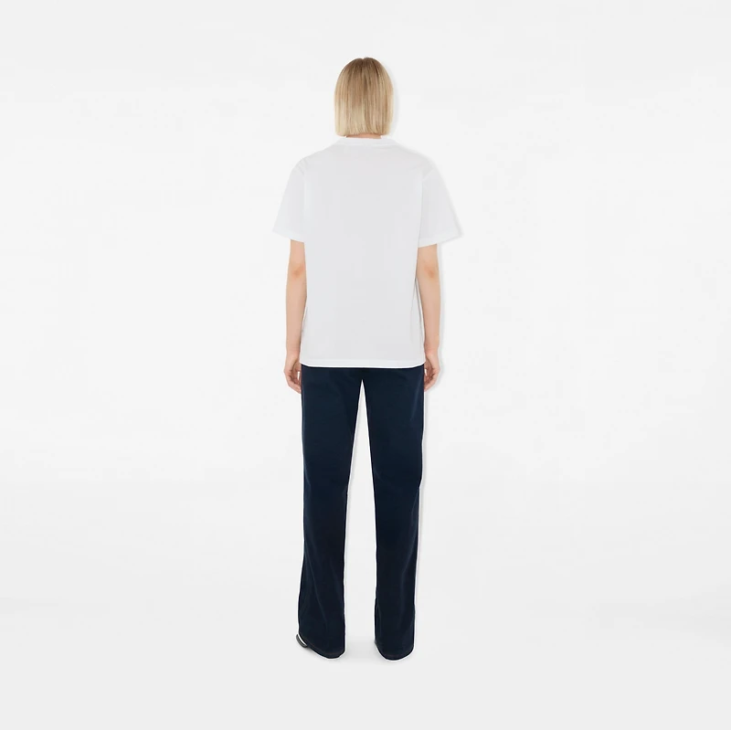Check Pocket Cotton T-shirt in
