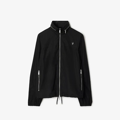 Nylon Cotton Jacket in Black - Women | Burberry® Official