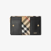Cotswolds Bifold Wallet​ in Black - Women | Burberry® Official