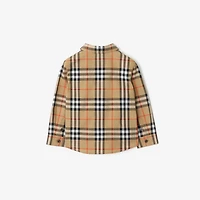 Check Cotton Shirt in Sand beige | Burberry® Official