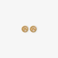 EKD Stud Earrings​ in Gold - Women | Burberry® Official